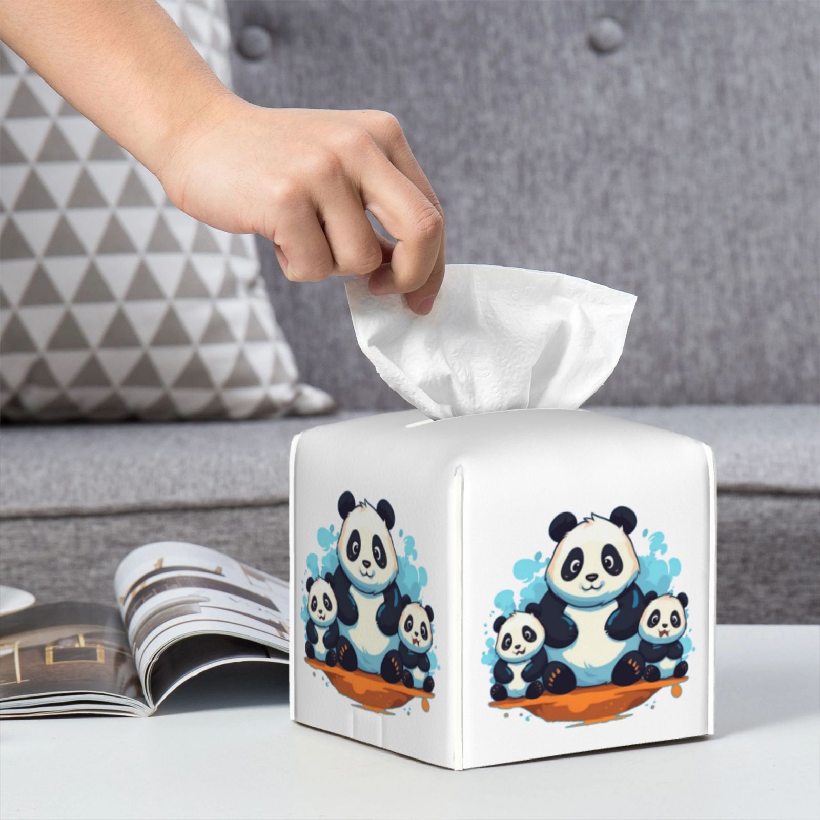 Leather Tissue Box