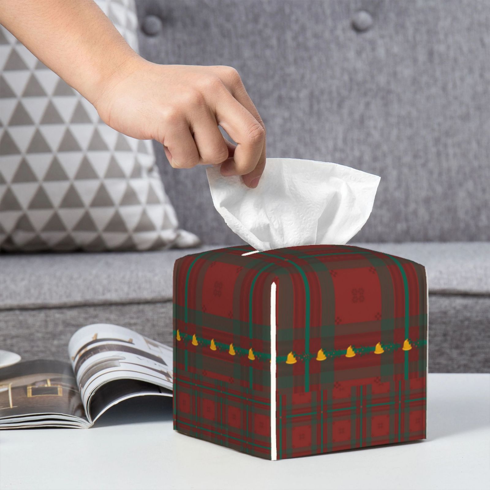 Leather Tissue Box