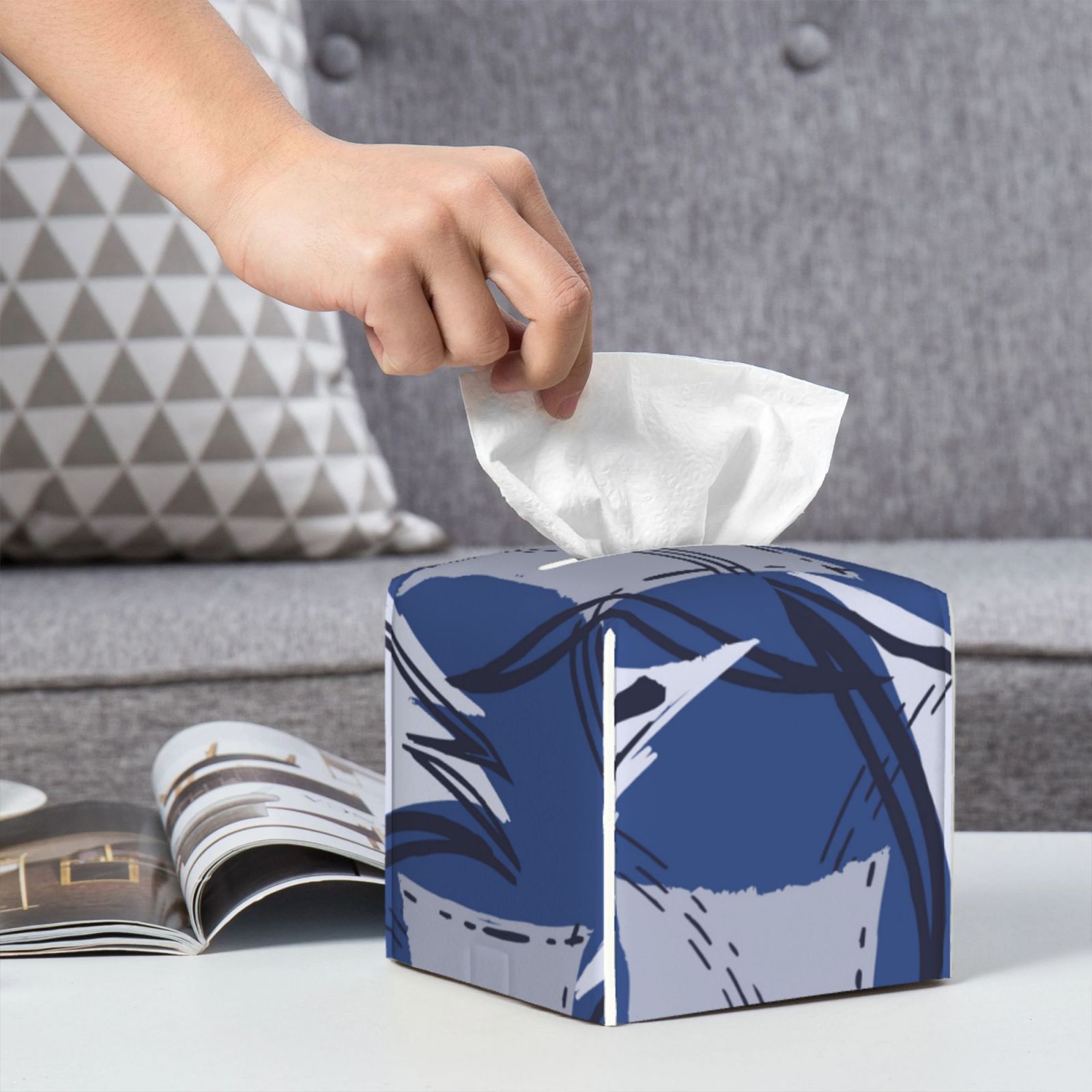 Leather Tissue Box