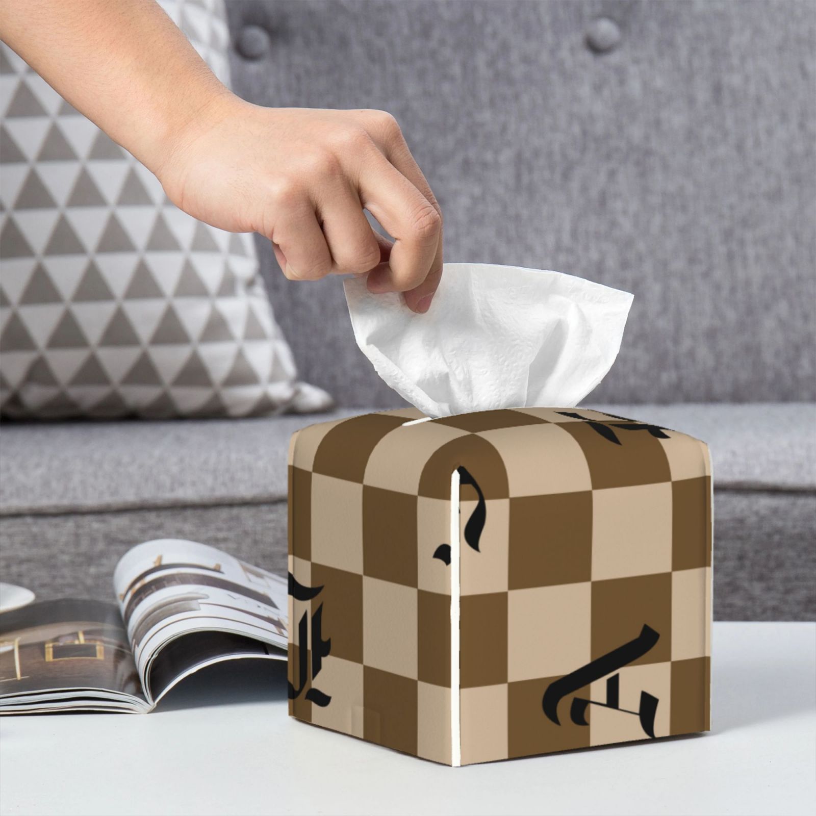 Leather Tissue Box