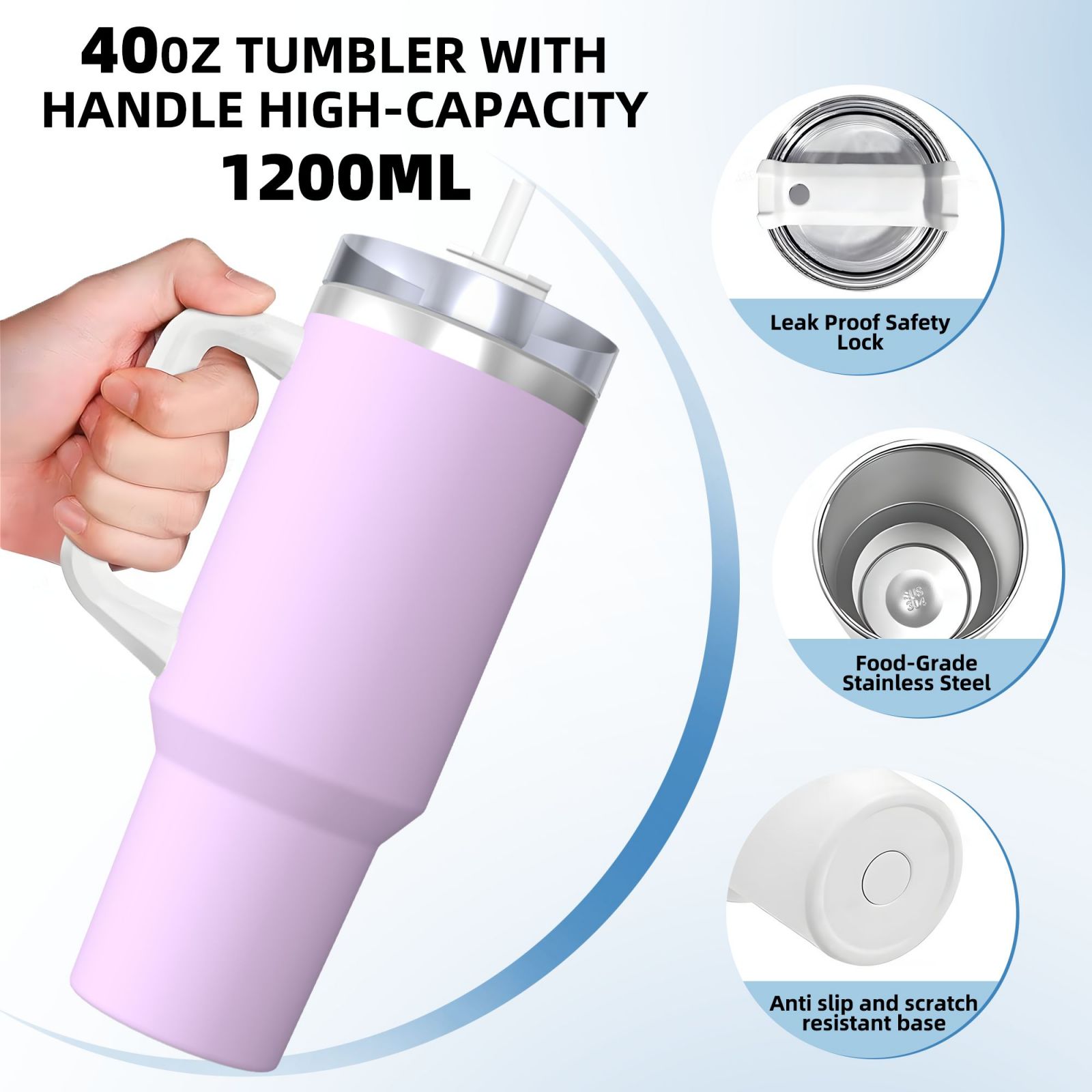 40Oz Tumbler With Handle