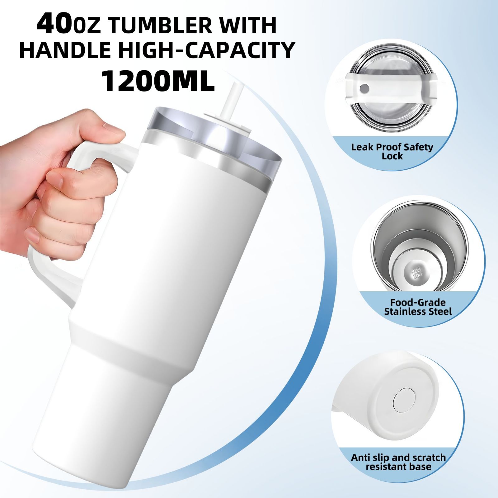 40Oz Tumbler With Handle