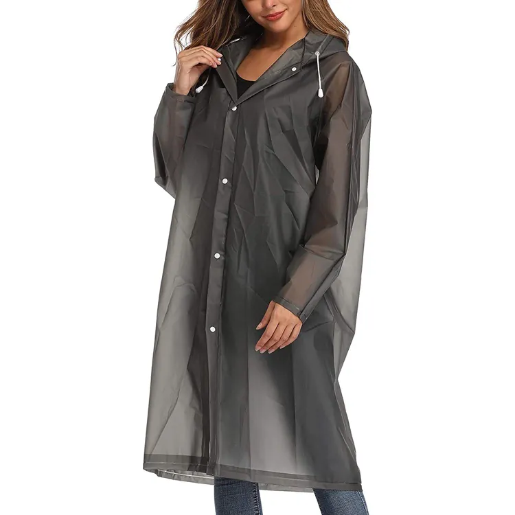 Outdoor Eva Rain Coat Plastic Raincoats