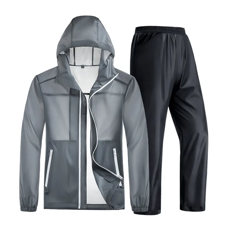 Non-disposable Rainwear Manufacturers Rain Wear Raincoat For Women Men Impermeable transparent