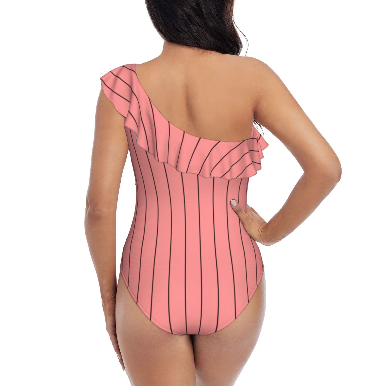 One Shoulder Ruffle Swimsuits