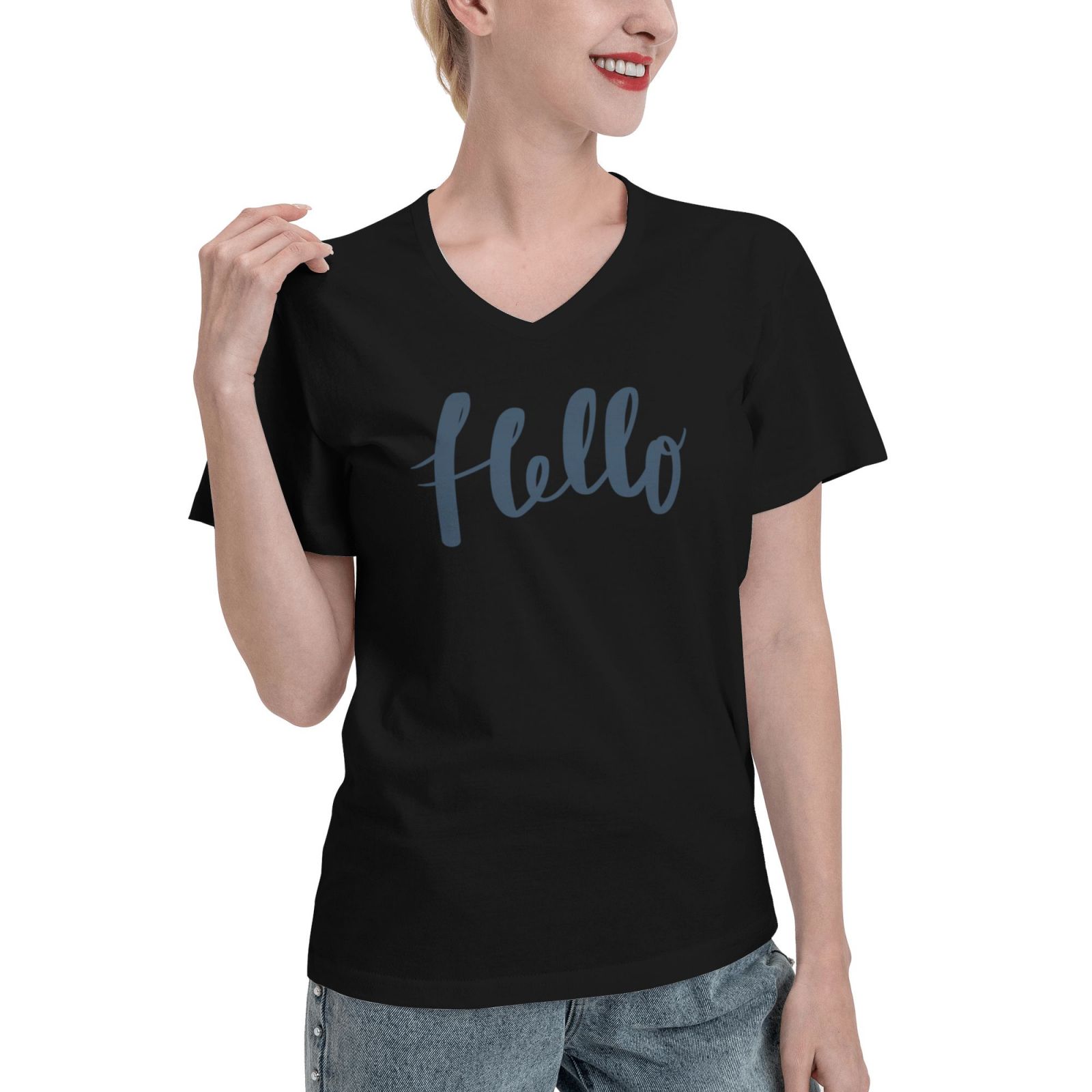 Women's V Neck T Shirts