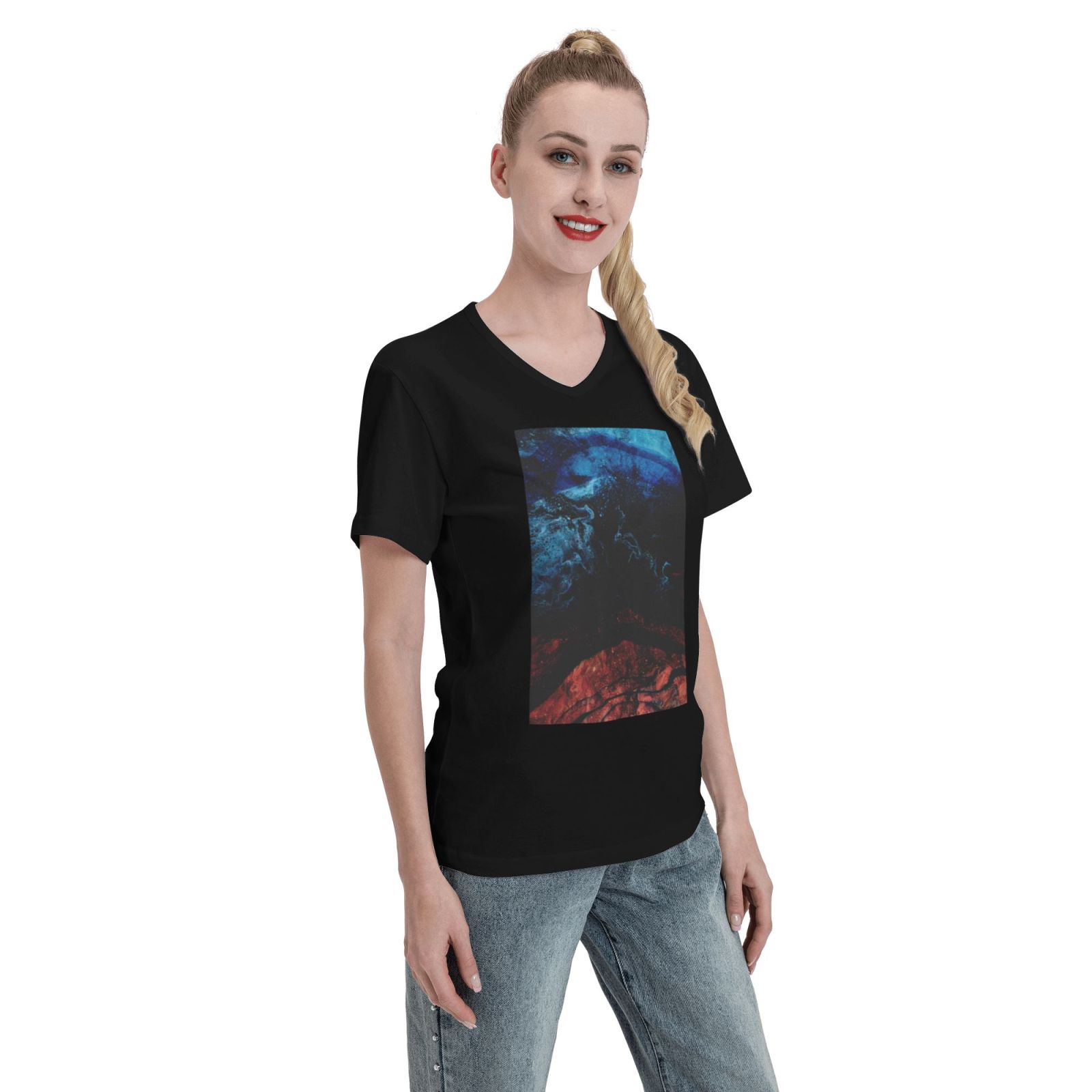 Women's V Neck T Shirts