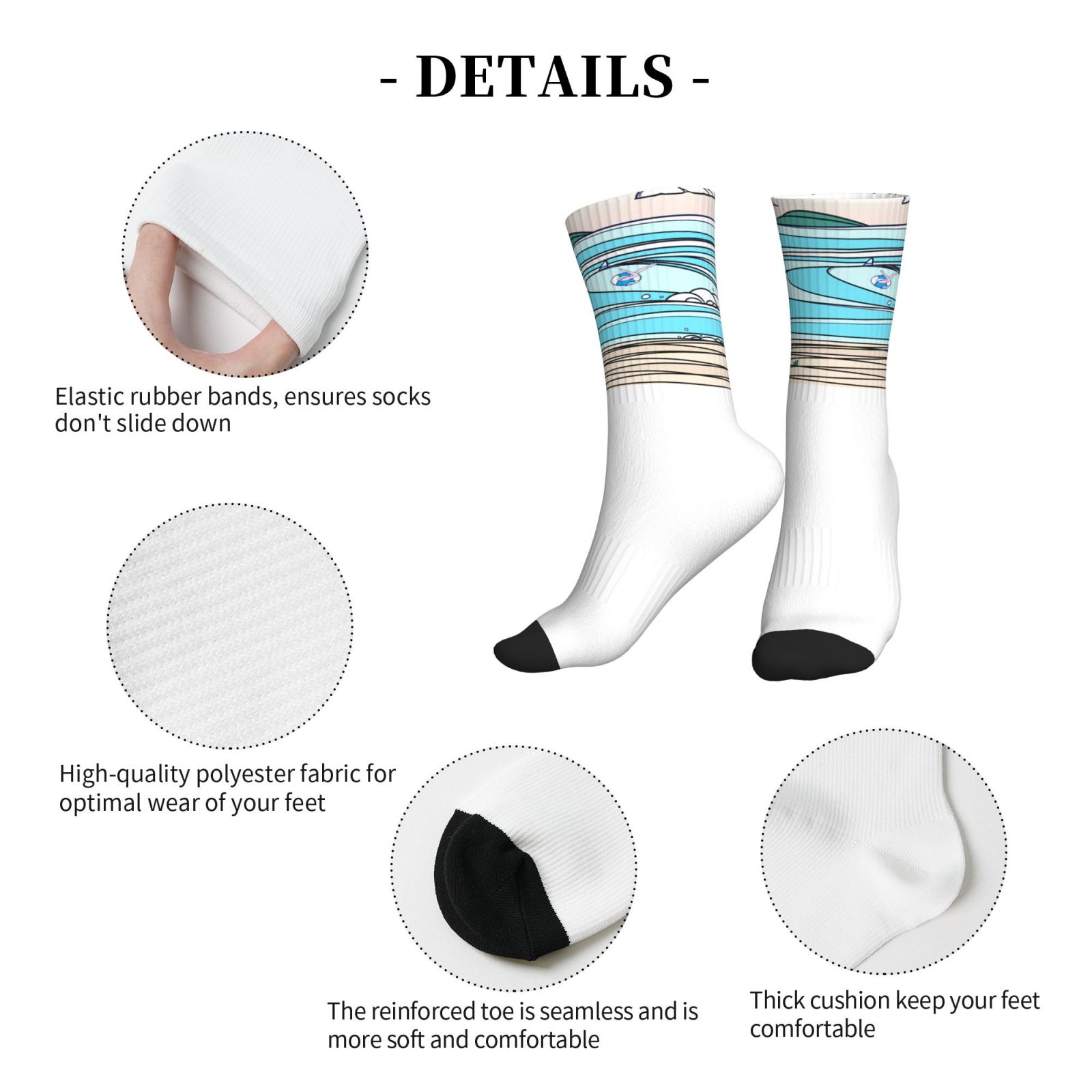 Mid-Tube Sports Socks