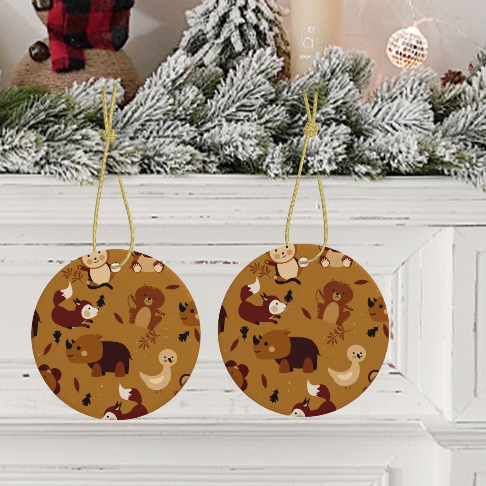 Christmas Tree Ceramic Hanging