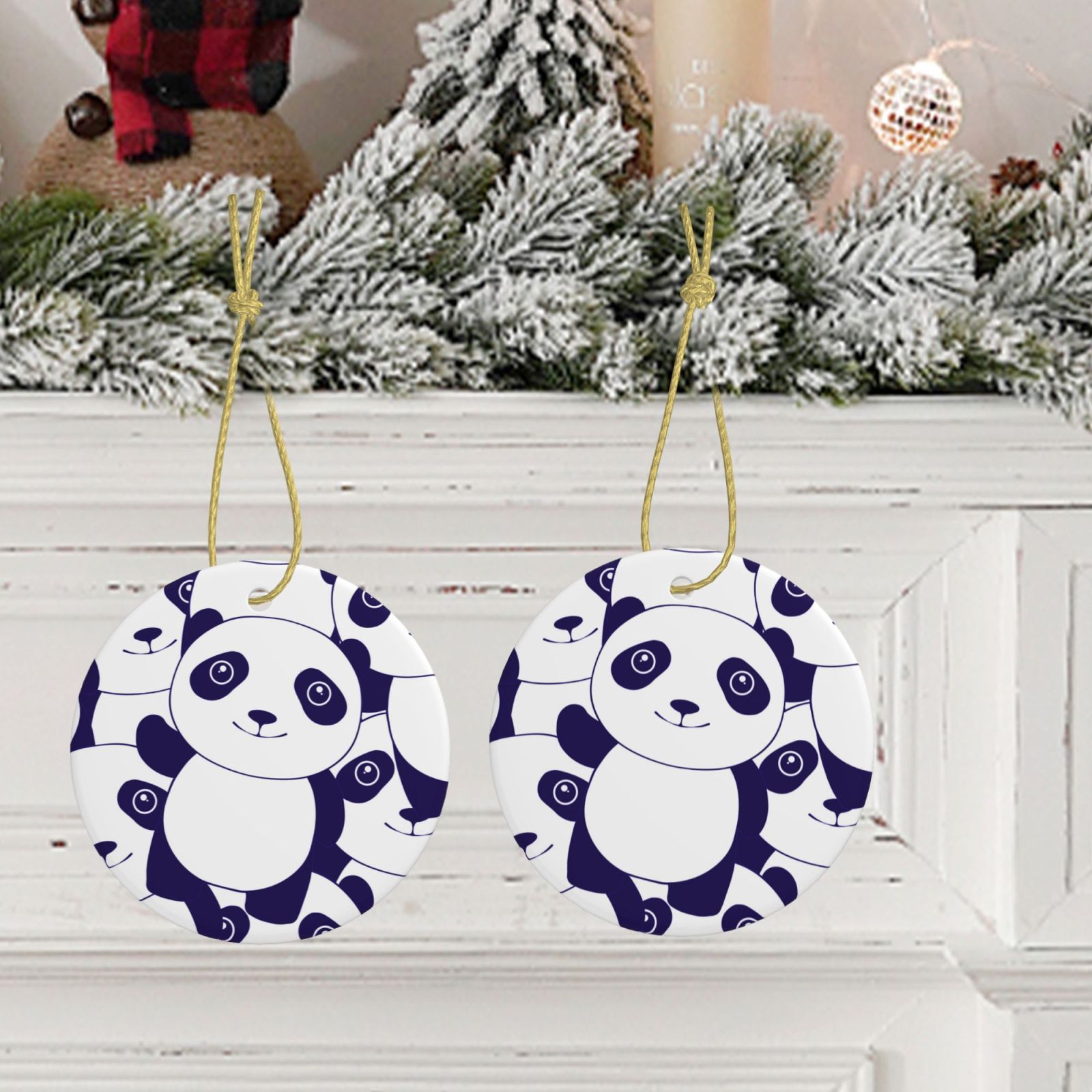 Christmas Tree Ceramic Hanging