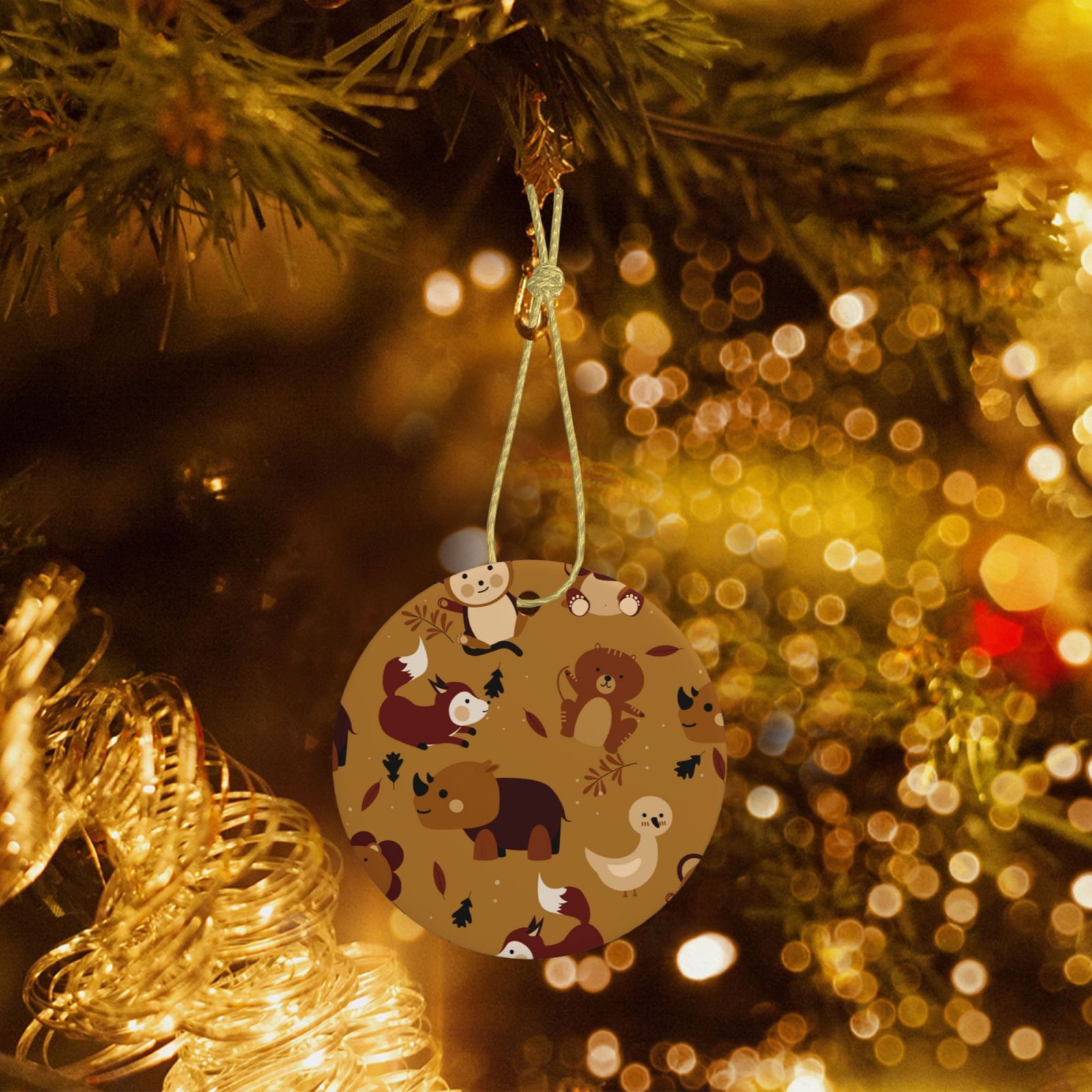 Christmas Tree Ceramic Hanging