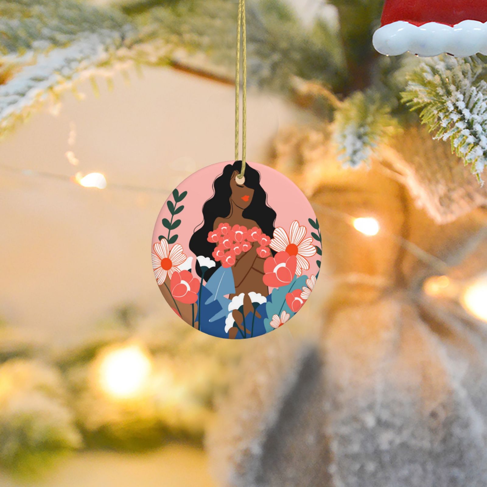 Christmas Tree Ceramic Hanging