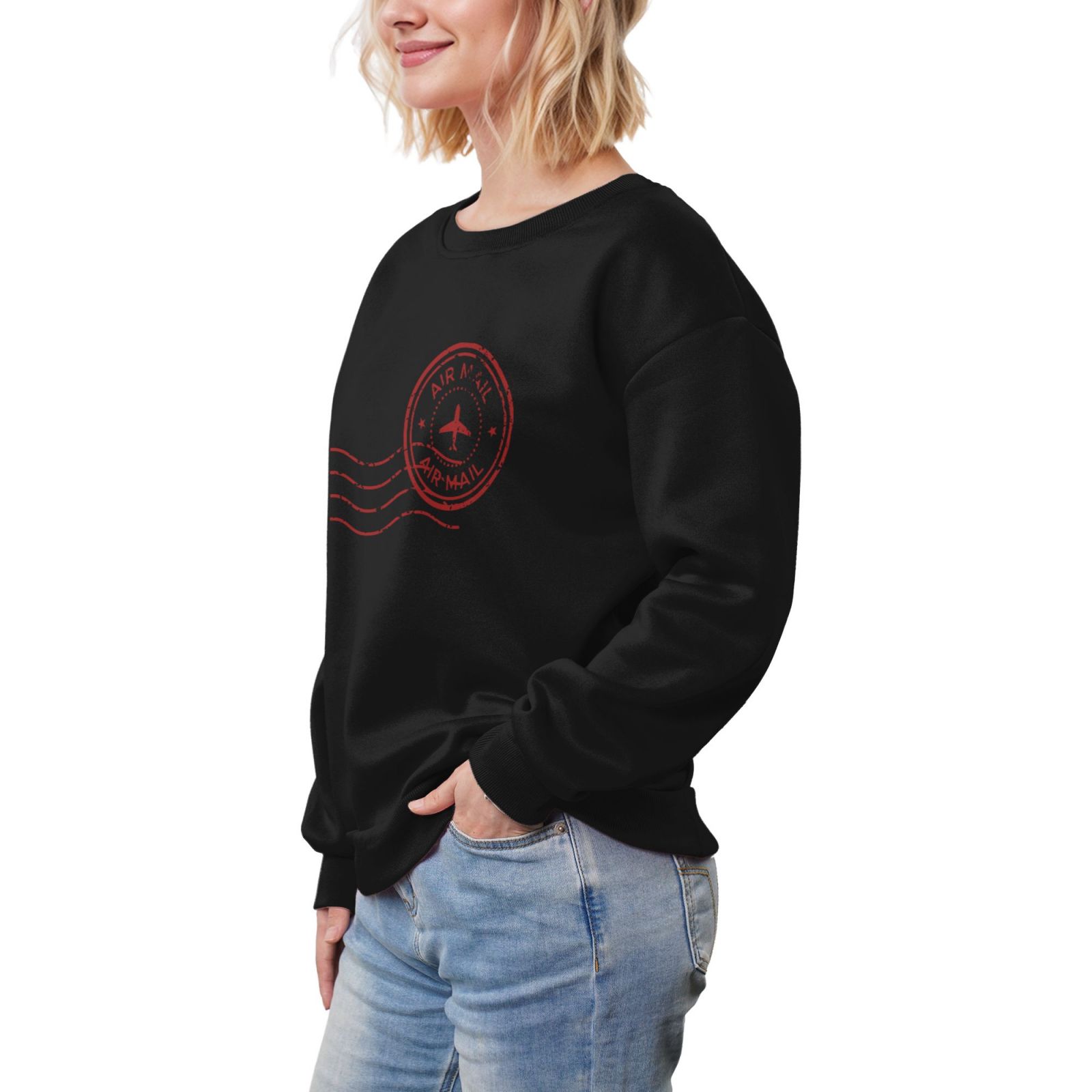 Women's Fleece Crew-neck Hoodie