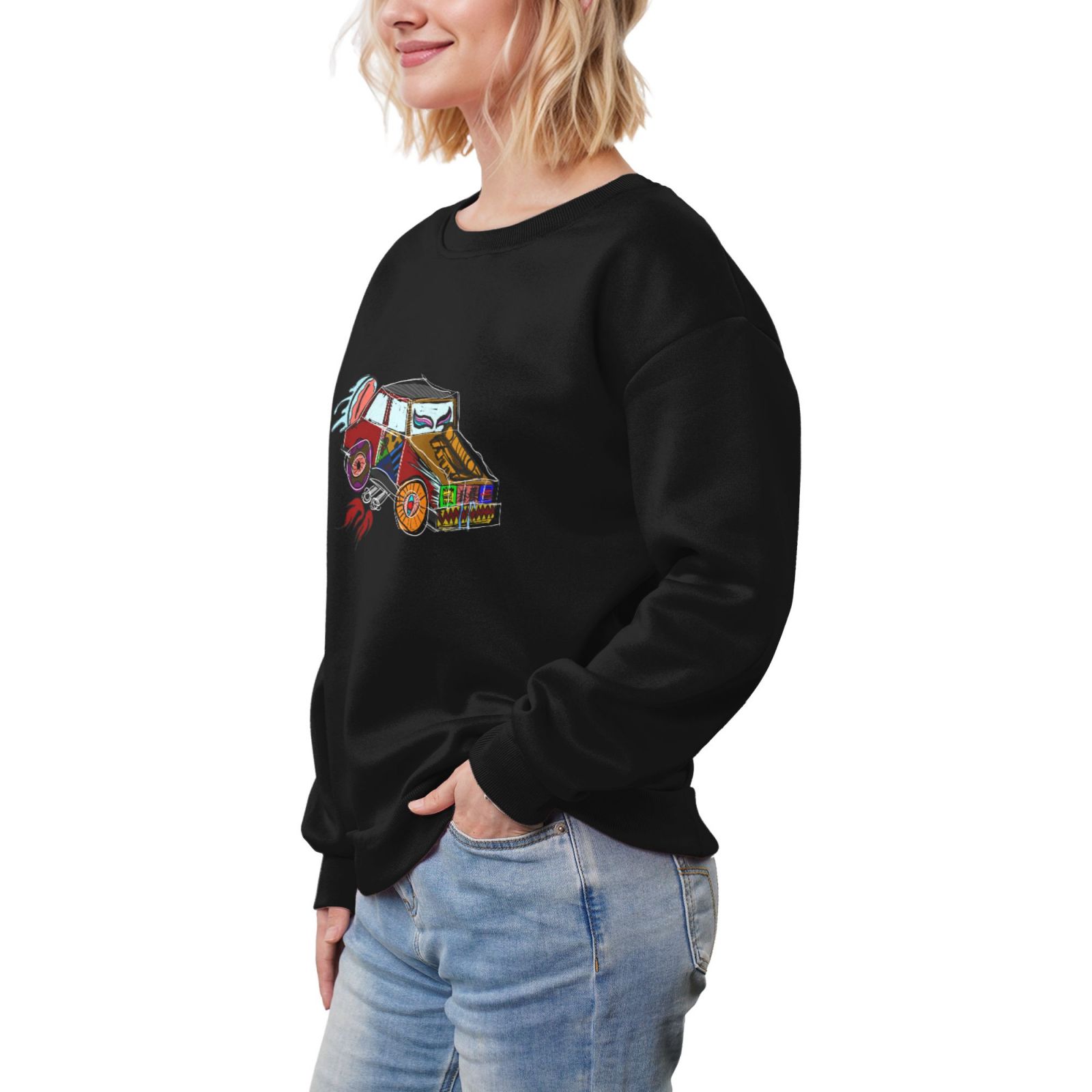 Women's Fleece Crew-neck Hoodie