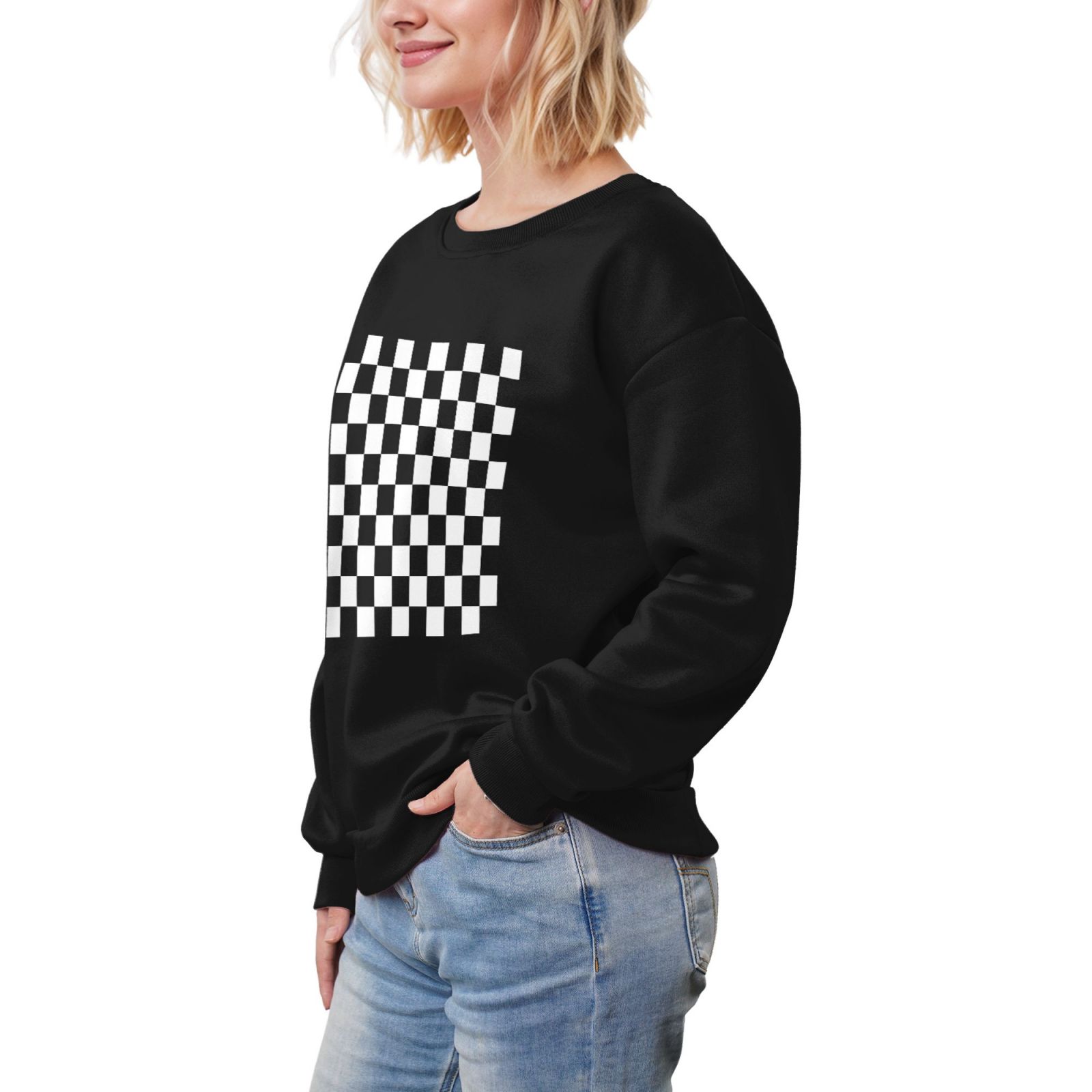 Women's Fleece Crew-neck Hoodie