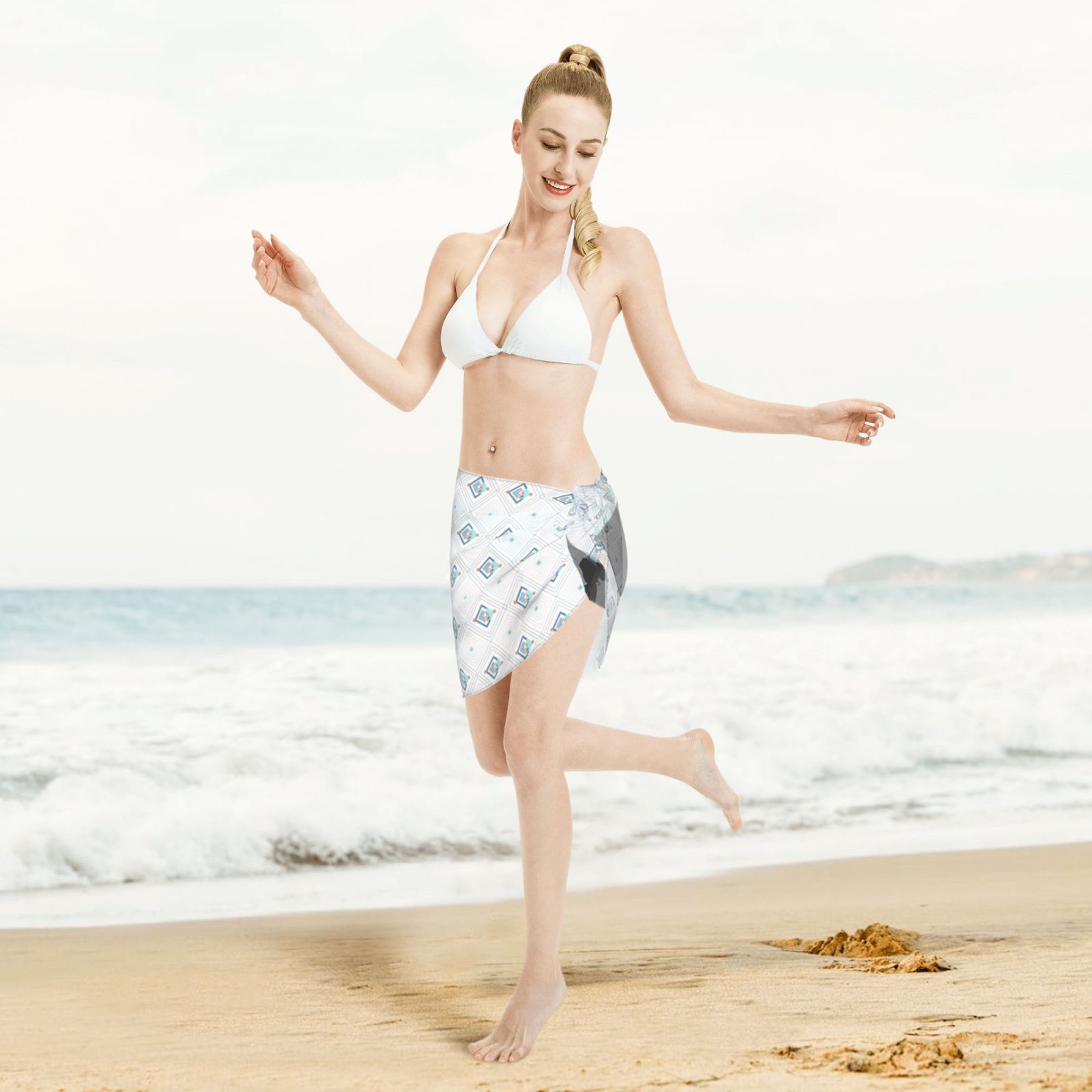 Women Short Sarongs Beach Wrap