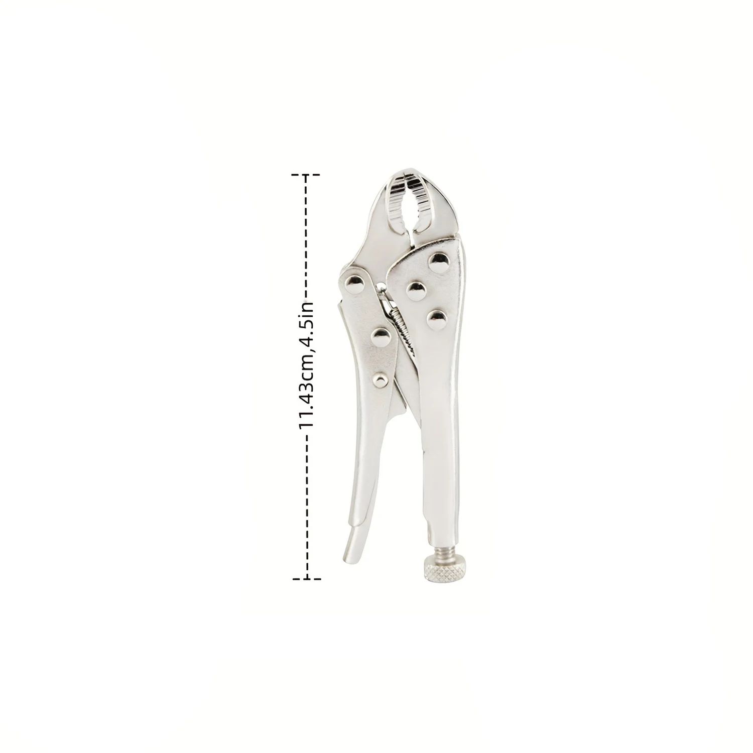 Curved mouth locking pliers