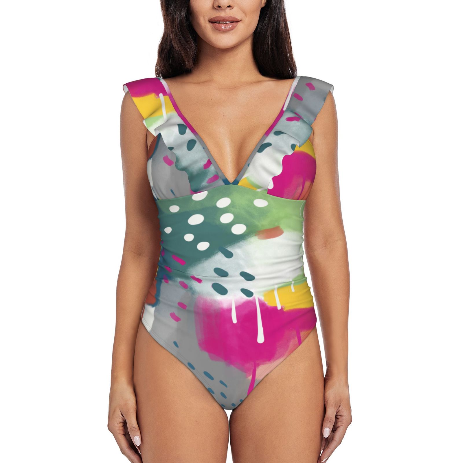 Women's Ruffle One Piece Swimsuit