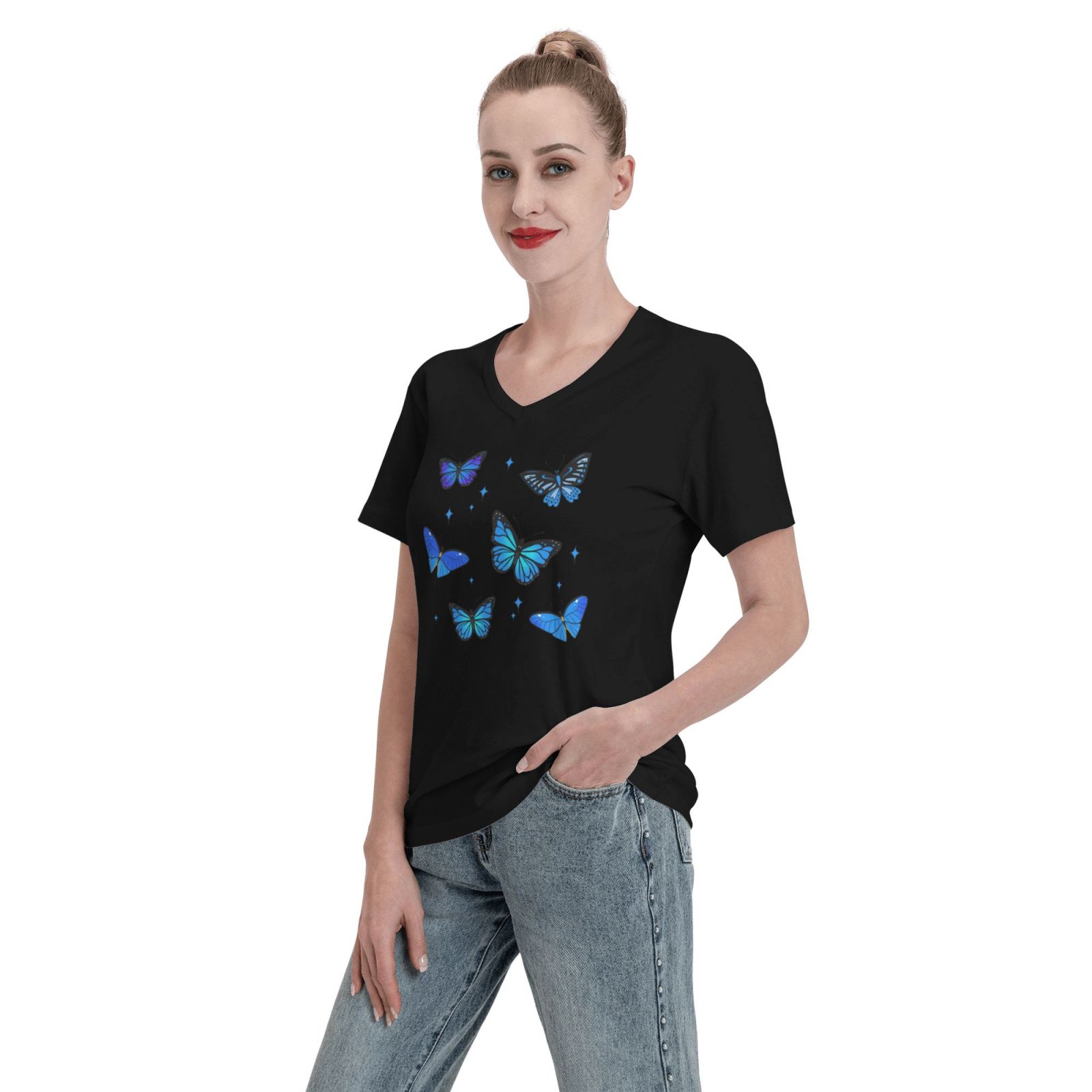 Women's V Neck T Shirts