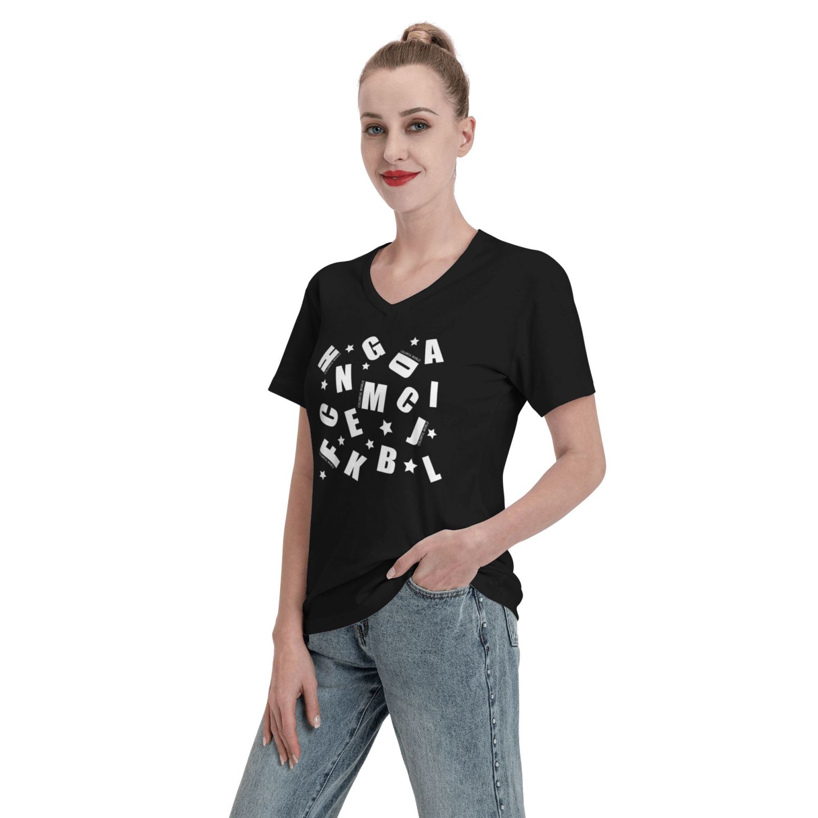 Women's V Neck T Shirts