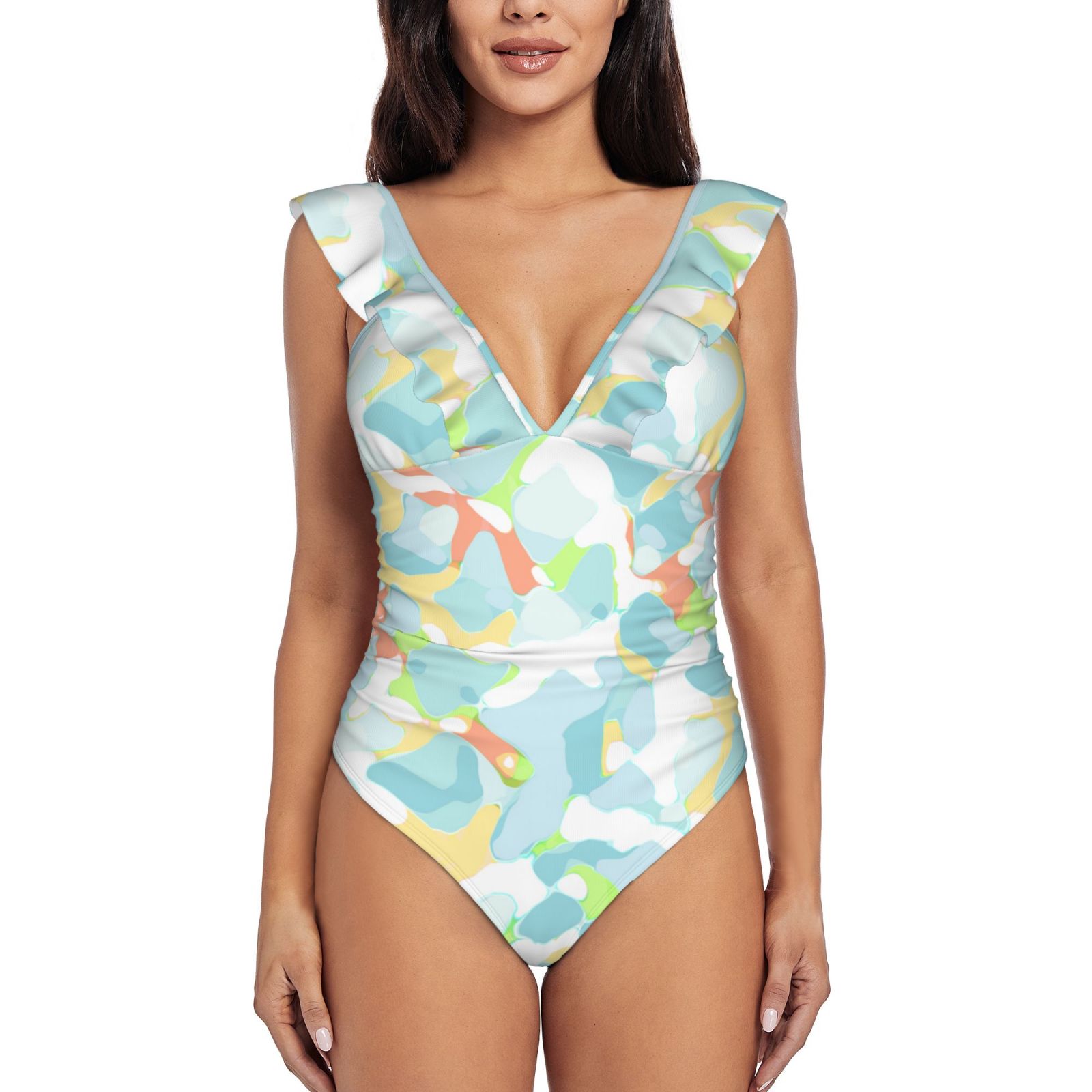 Women's Ruffle One Piece Swimsuit