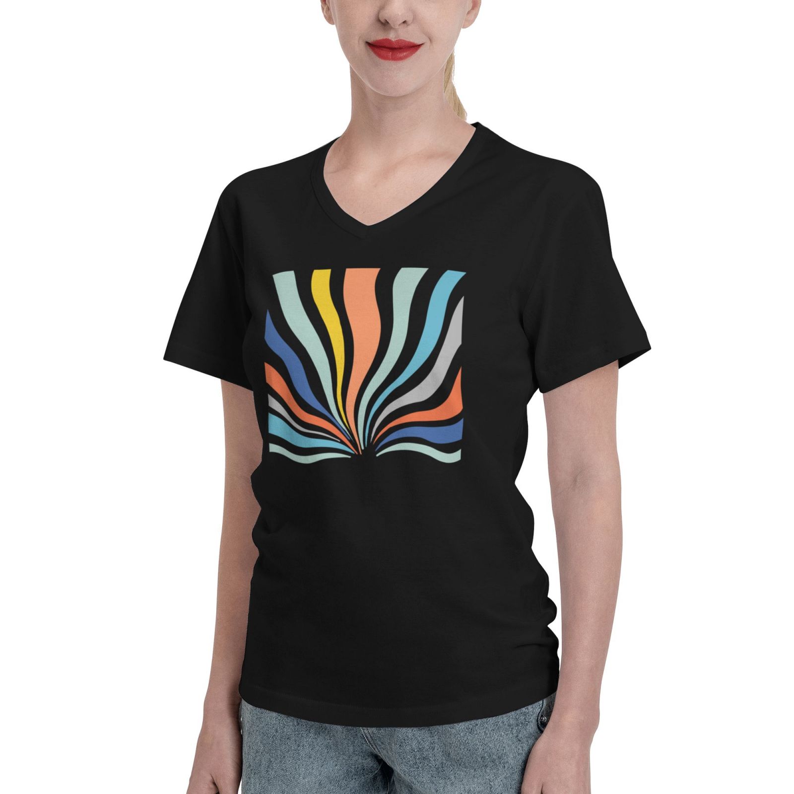 Women's V Neck T Shirts