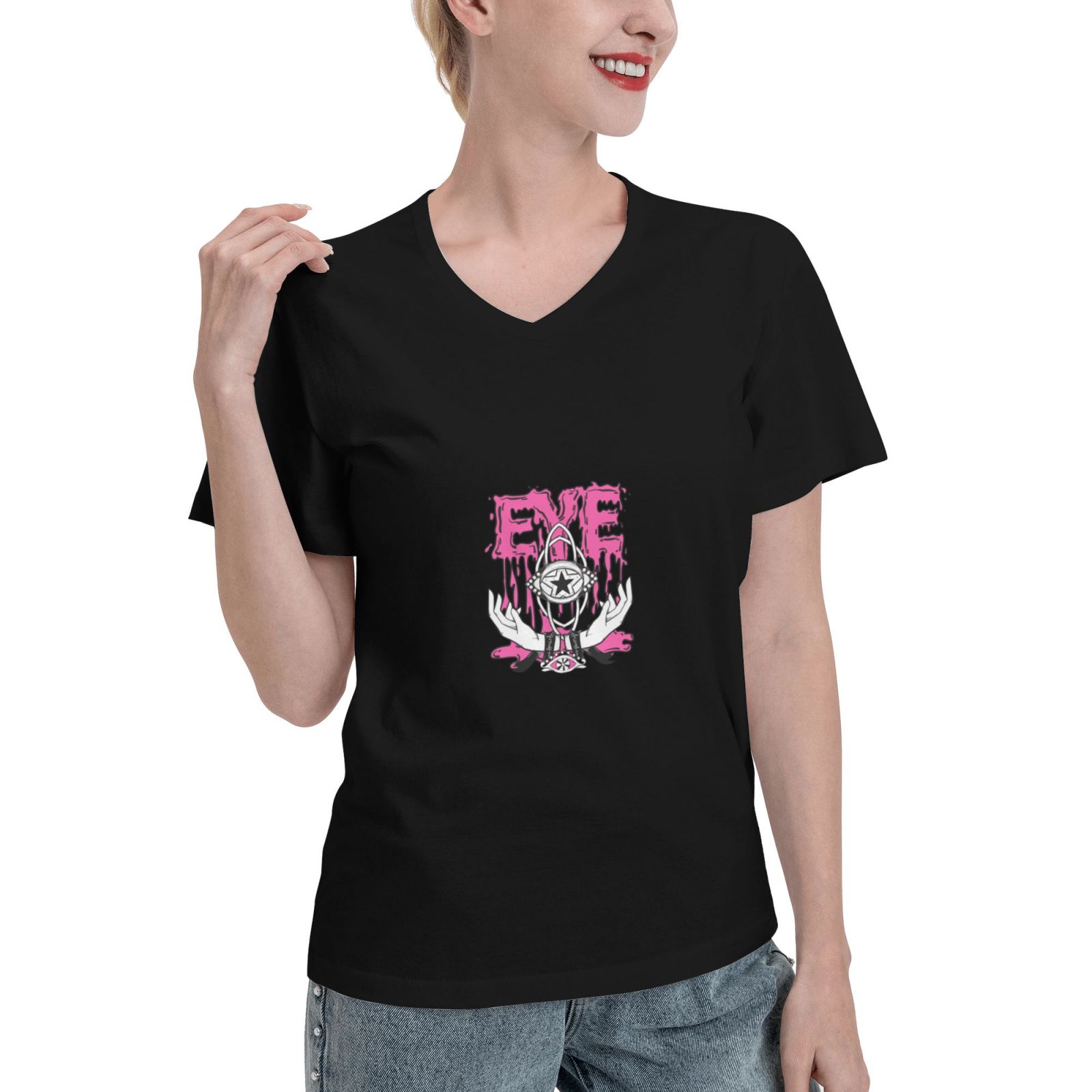 Women's V Neck T Shirts