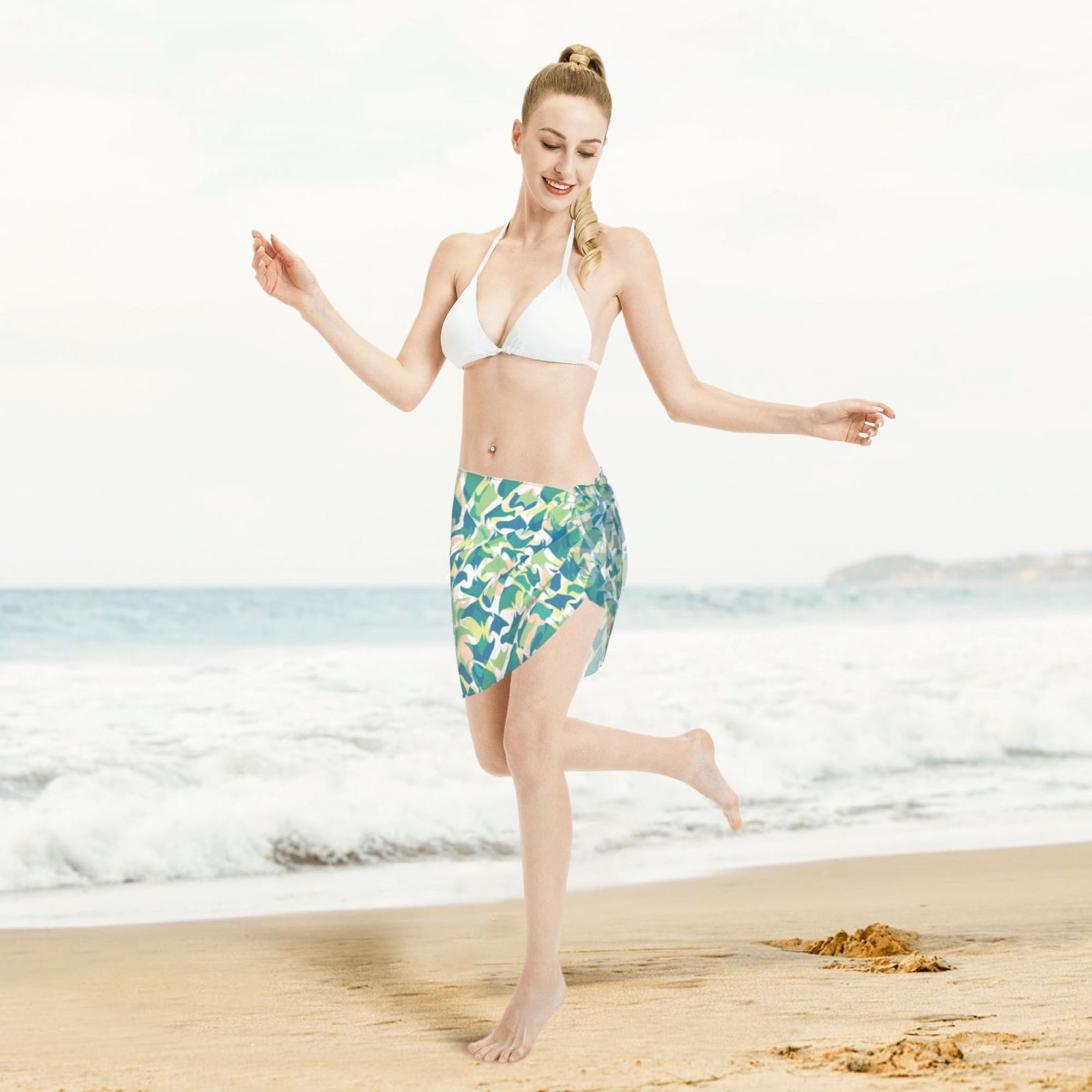 Women Short Sarongs Beach Wrap