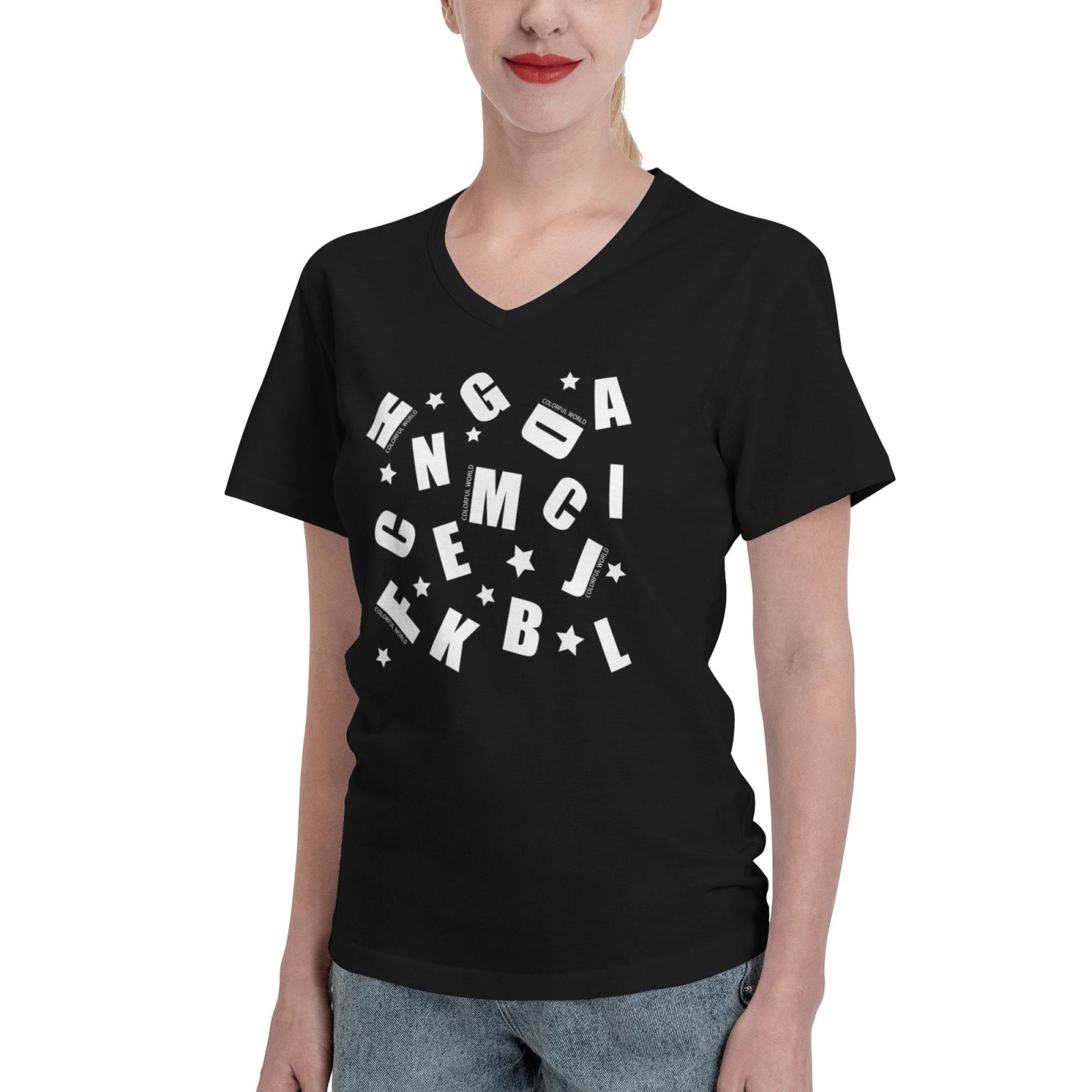 Women's V Neck T Shirts