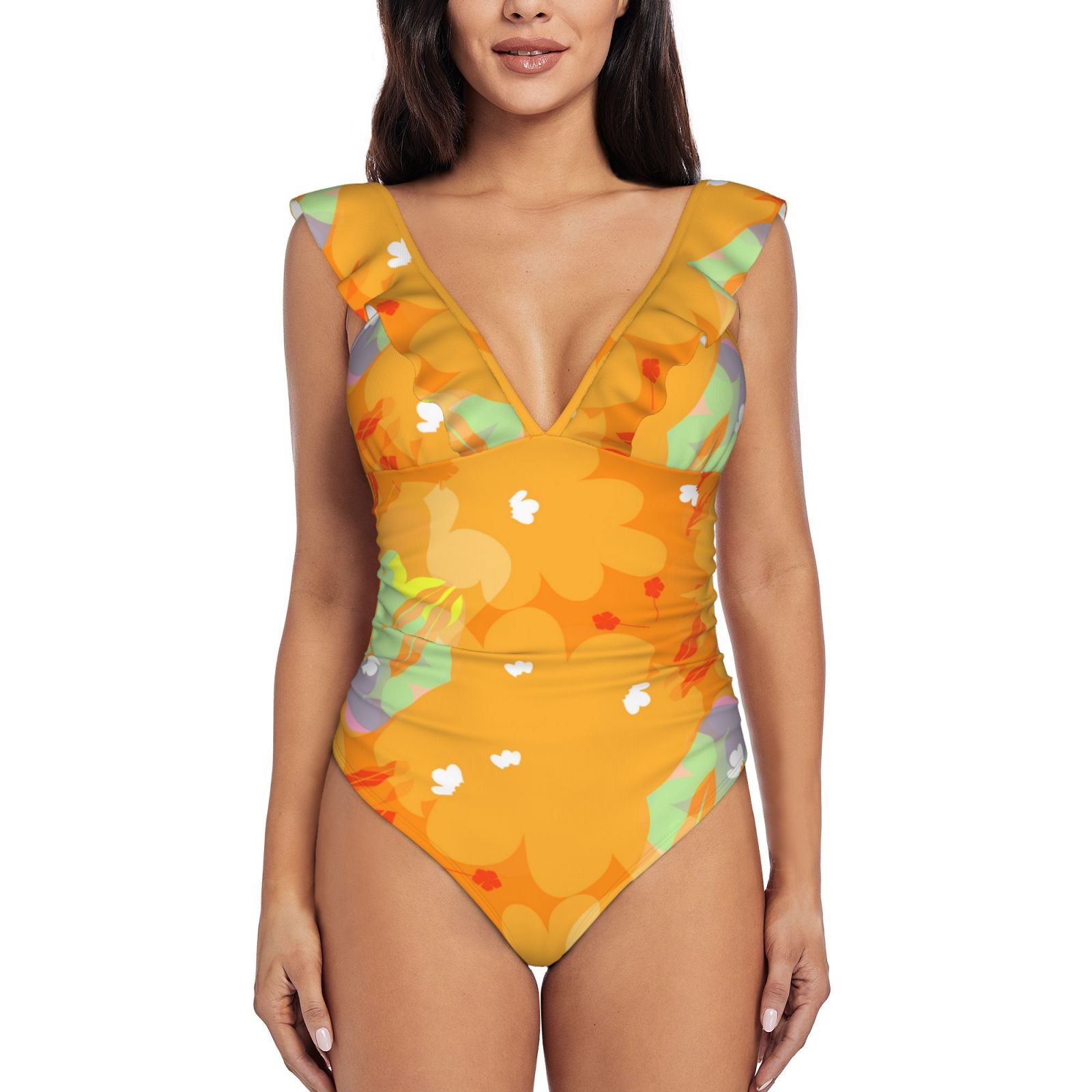 Women's Ruffle One Piece Swimsuit