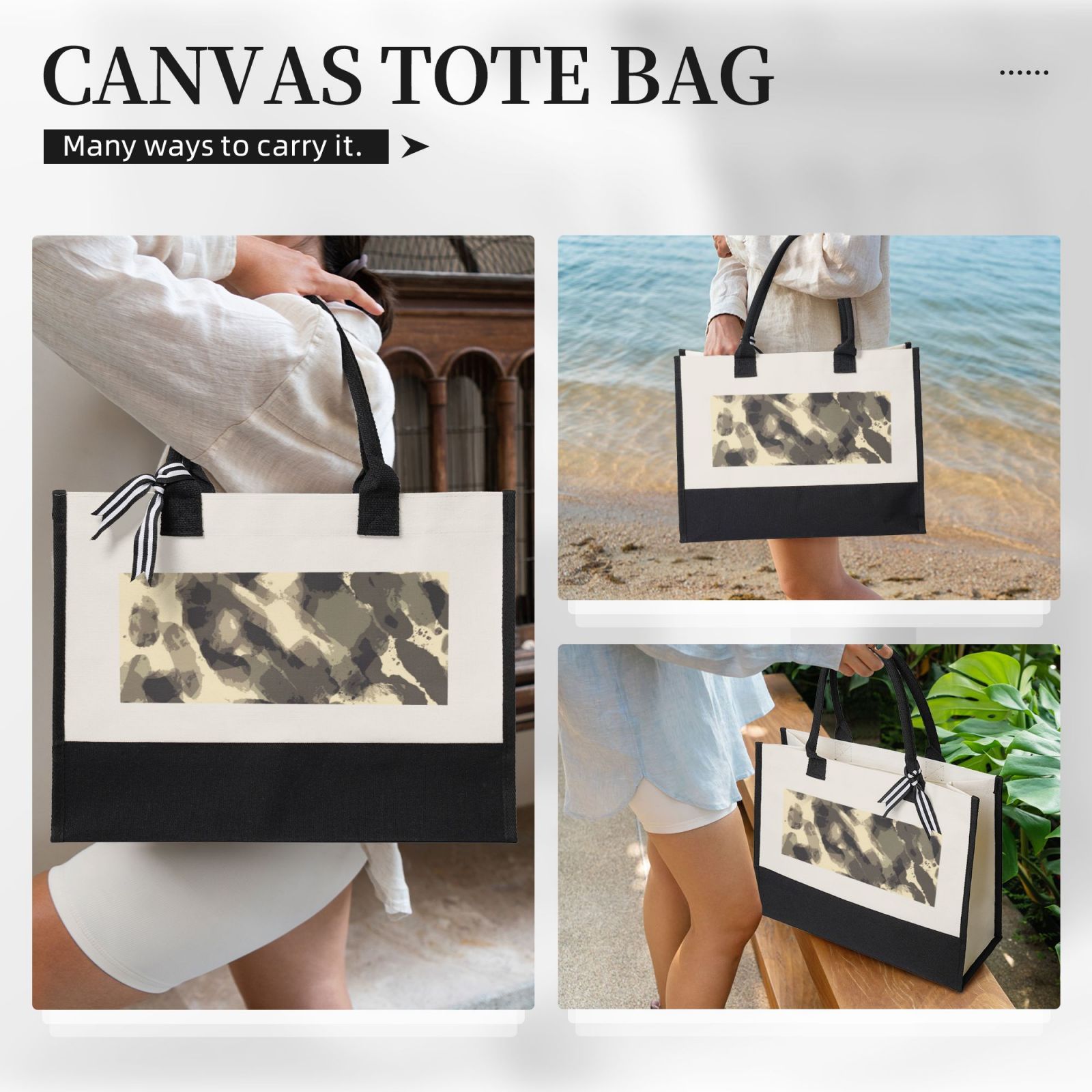 Canvas Gift Shopping Bag