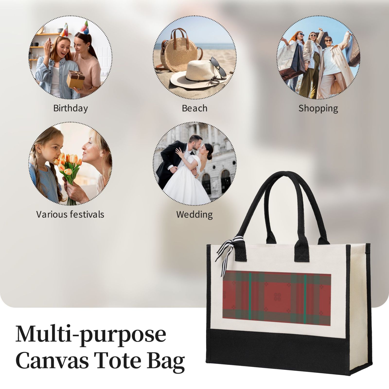 Canvas Gift Shopping Bag