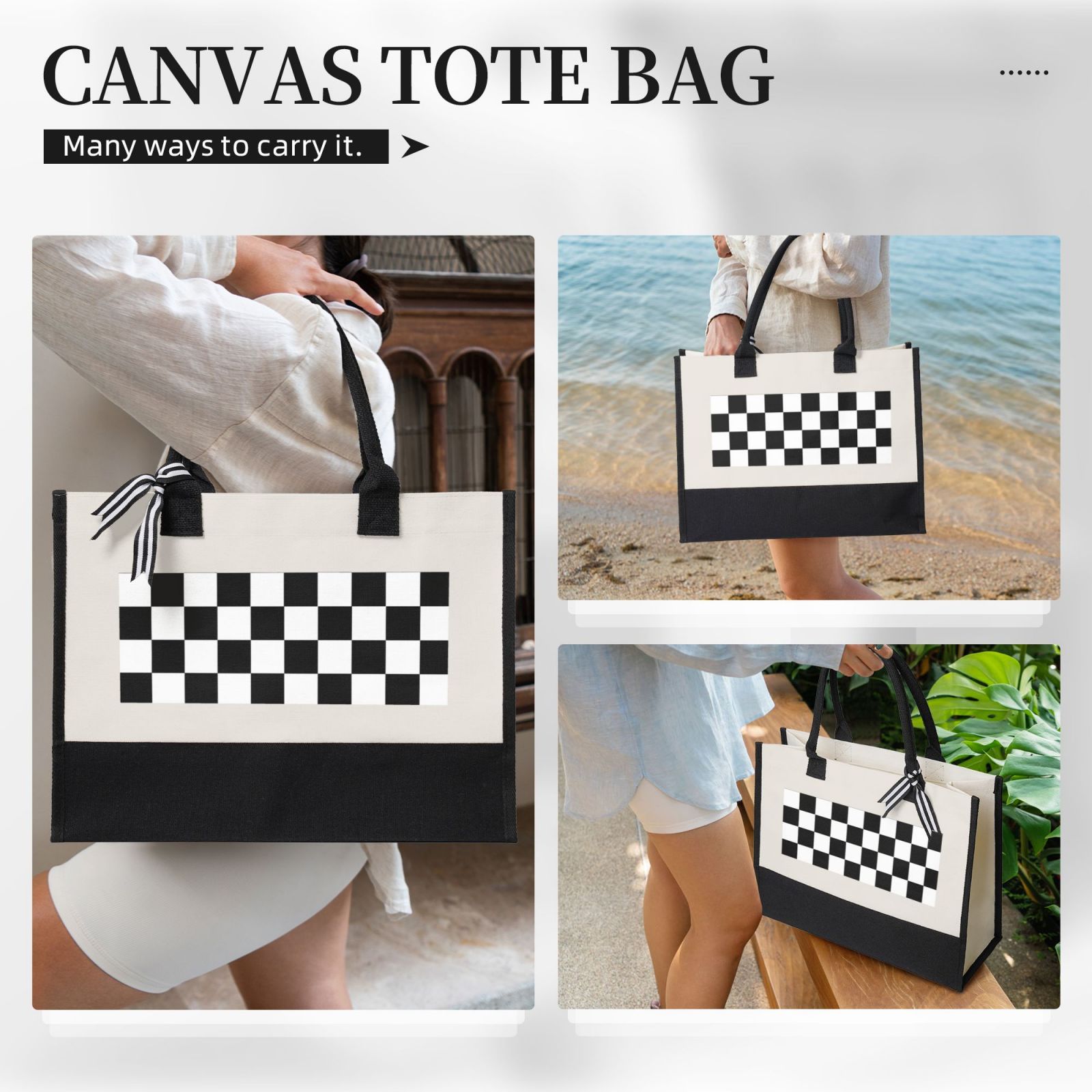 Canvas Gift Shopping Bag