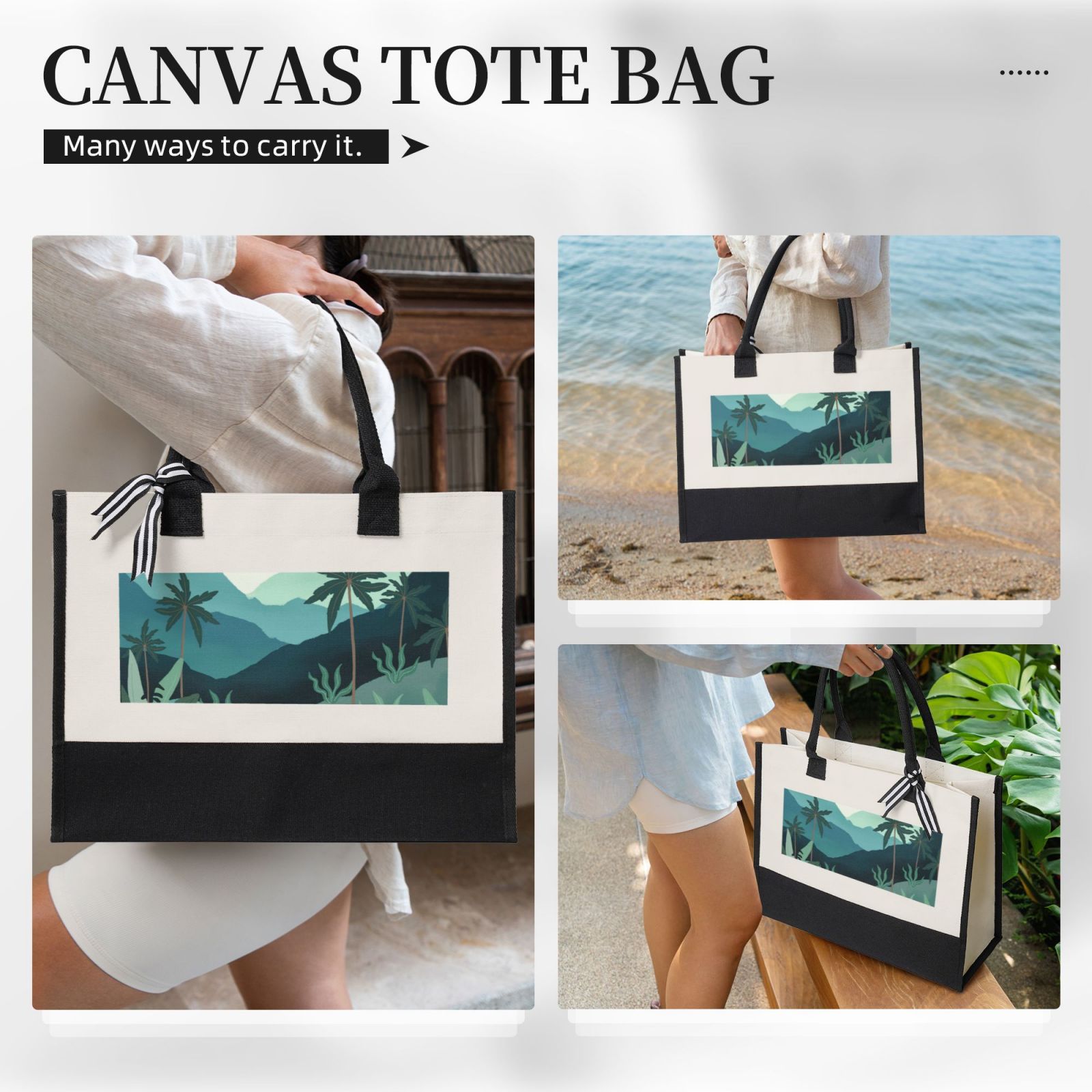 Canvas Gift Shopping Bag