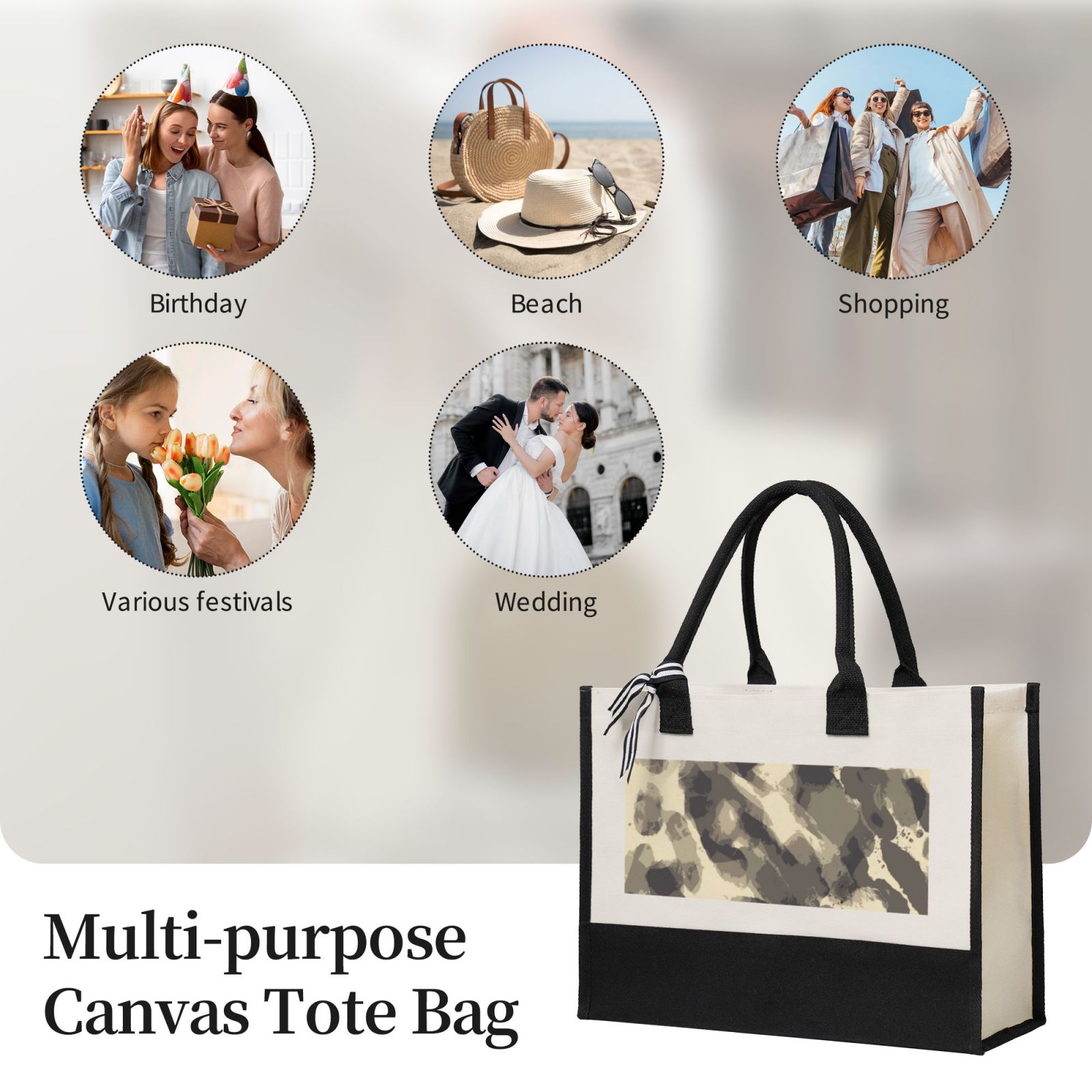 Canvas Gift Shopping Bag