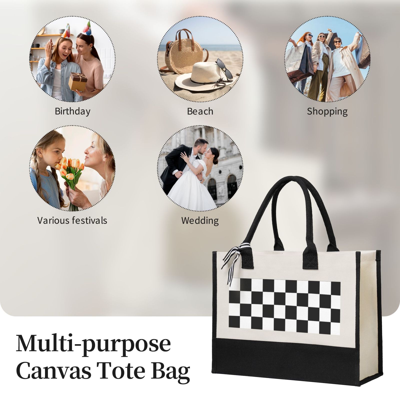 Canvas Gift Shopping Bag