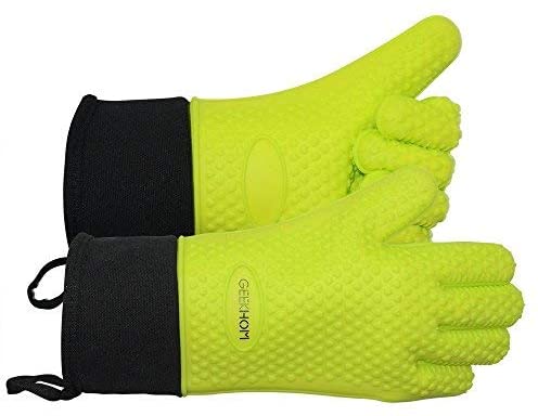 Heat Resistant Oven Mitts And Grilling Gloves