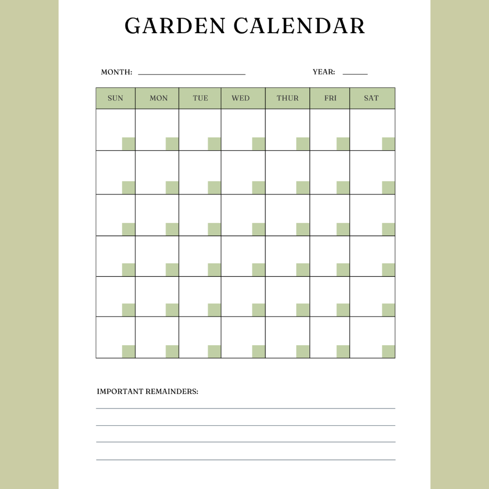 Printable Garden Planner - 40 Pages in Color