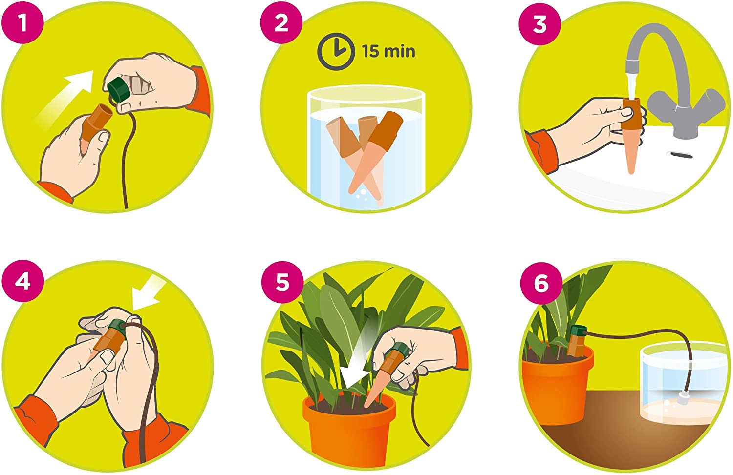 Automatic Plant Watering Stakes