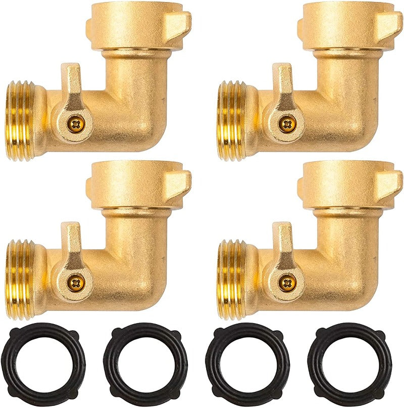 90 Degree Brass Garden Hose Elbow