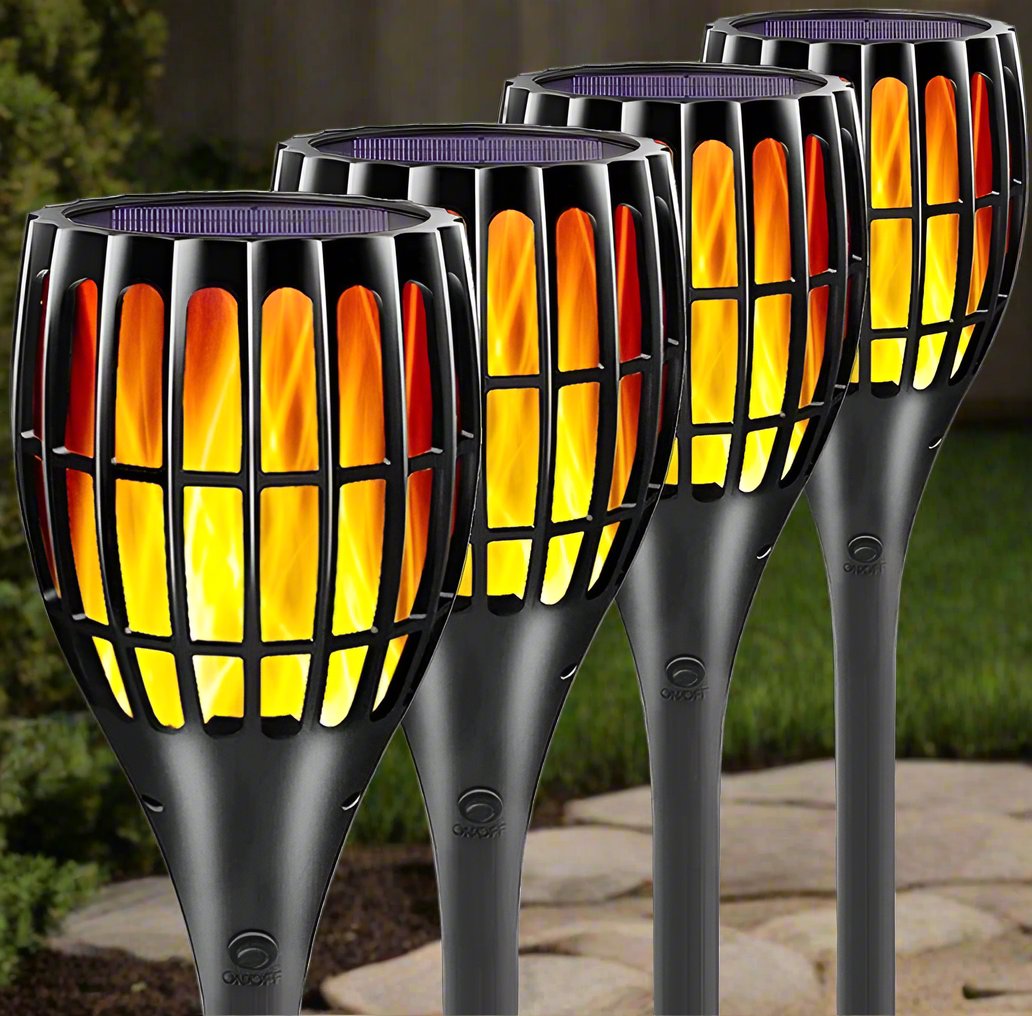 Flickering Flame Solar Torch Lights