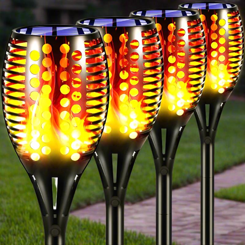 Flickering Flame Solar Torch Lights