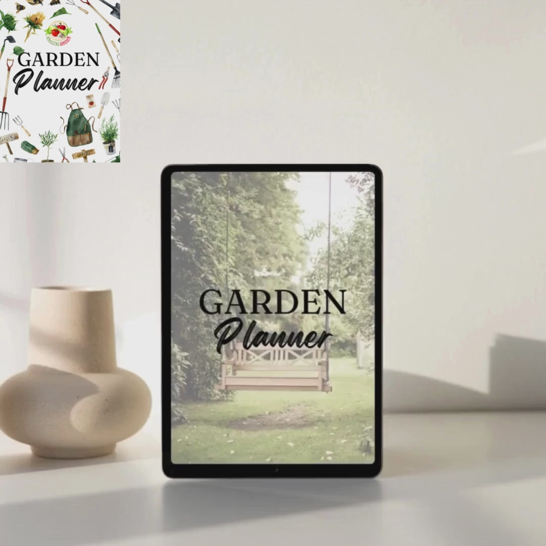 Printable Garden Planner - 40 Pages in Black & White