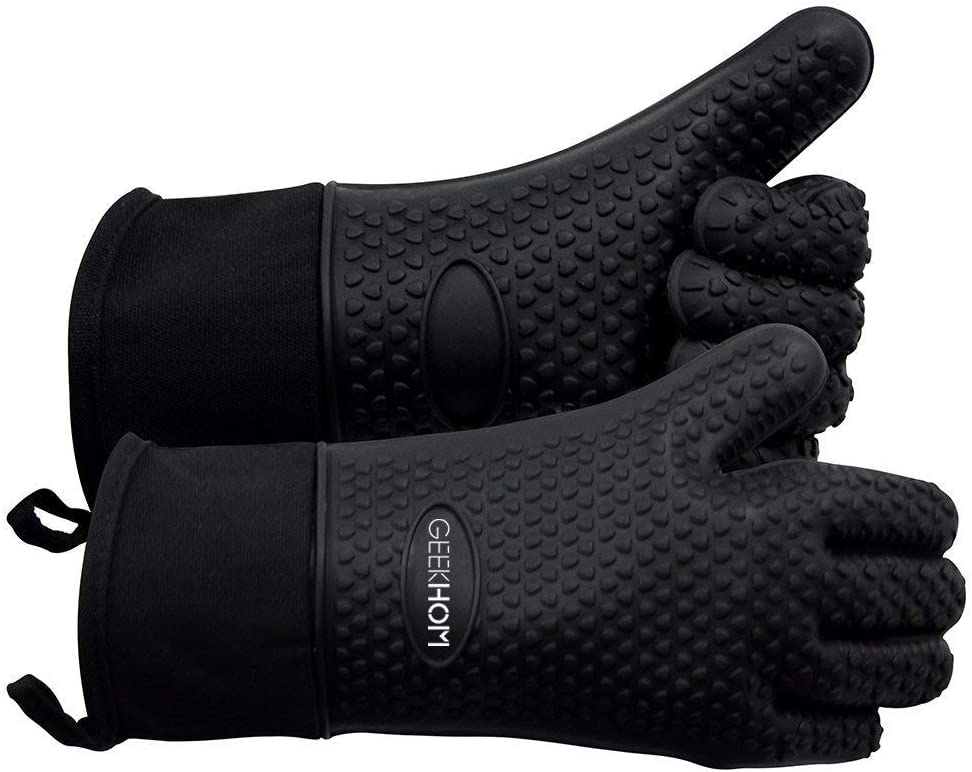 Heat Resistant Oven Mitts And Grilling Gloves