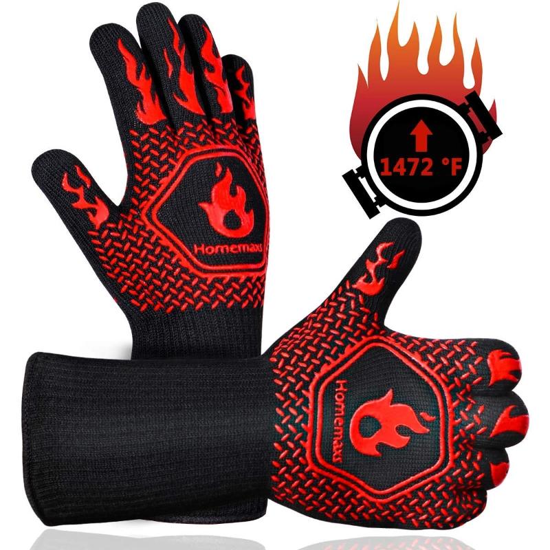 BBQ Gloves Heat Resistant Mitts