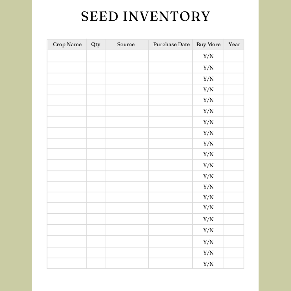 Printable Garden Planner - 40 Pages in Black & White