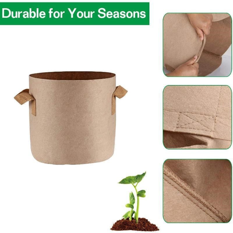 Premium Garden Grow Bags Beige