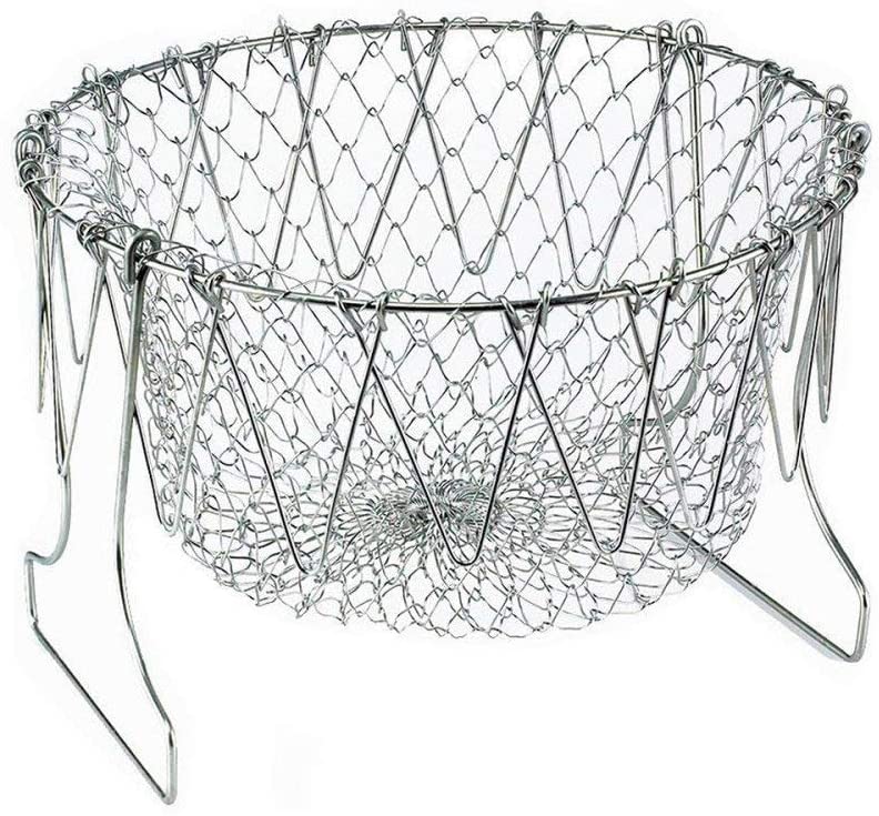 Foldable Steam Fry Cooking Basket