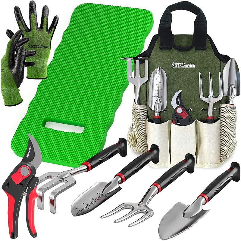 Garden Tools Set With Knee Pad