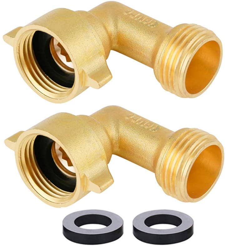 90 Degree Brass Garden Hose Elbow